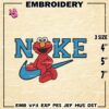 Elmo Nike Embroidery Designs, Sesame Street Machine Embroidery Patte, Nike Logo Embroidery File