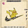 Nike Pikachu Embroidery Designs, Pokemon Machine Embroidery Design, Anime Embroidery Design, Embroidery Machin