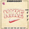 Ni.ke Swoosh Embroidery Designs, Fashion Brands Machine Embroidery Design, Embroidery Design, Embroidery Machin