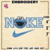 Nike Cookie Monster Embroidery Designs, Sesame Street Machine Embroidery Design, Embroidery Design, Embroidery Machin