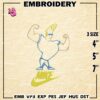 Nike Johnny Bravo Embroidery Designs, Johnny Bravo Swoos Machine Embroidery Design, Embroidery Design, Embroidery Machin