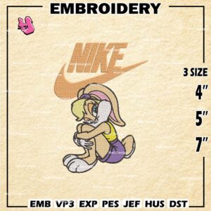 Nike Lola Bunny Embroidery Designs, Lola Swoosh Machine Embroidery Design, Lola Embroidery Design, Embroidery Machin