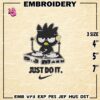 Nike Badtz Maru Embroidery Designs, Badtz Maru Swoosh Machine Embroidery Design, Embroidery Design, Embroidery Machin