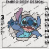 Stitch Rasgado Embroidery Designs, Lilo & Stitch Embroidery, Disney Embroidery Files, Machine embroidery Files, Digital Download
