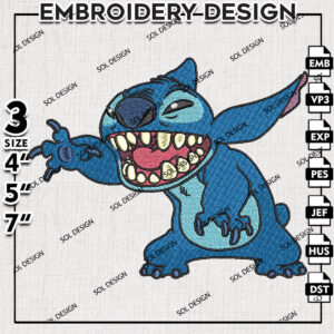 Disney Lilo & Stitch Embroidery Designs, Lilo & Stitch Embroidery, Disney Embroidery Files, Machine embroidery Files, Digital Download
