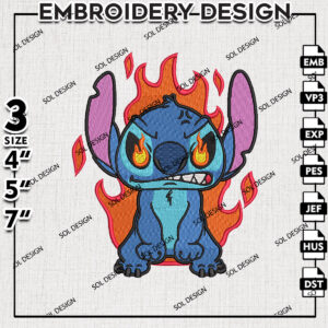 Mad Stitch Embroidery Designs, Lilo & Stitch Embroidery, Disney Embroidery Files, Machine embroidery Files, Digital Download