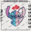 Stitch Angel Embroidery Designs, Lilo & Stitch Embroidery, Disney Embroidery Files, Machine embroidery Files, Digital Download