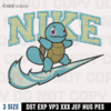 Nike Squirtle Embroidery Design , Pokemom Embroidery Design , Digital Download