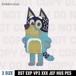 Bandit Heeler Embroidery Design,Bluey Embroidery Design ,Machine Embroidery Design File