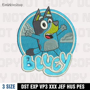 Bluey Character Embroidery Design , Bluey Embroidery Design ,Machine Embroidery Design File