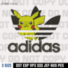Adidas Pikachu Embroidery Design , Pokemon Embroidery Design,Machine Embroidery Design File