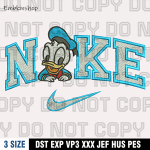 Nike Donald Duck Embroidery Design, Donald Duck Embroidery Design ,Machine Embroidery Design File