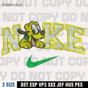 Nike Pluto Embroidery Design, Donald Duck Embroidery Design ,Machine Embroidery Design File
