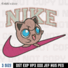 Nike Jigglypuff Embroidery Design, Pokemon Embroidery Design ,Machine Embroidery Design File