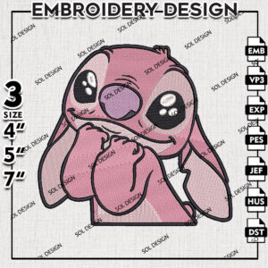 Adorable Angel Embroidery Designs, Lilo & Stitch Embroidery, Disney Character Embroidery Files, Machine embroidery Files, Digital Download