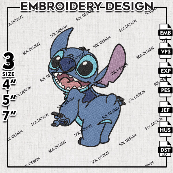 Cute Kawaii Stitch Embroidery Designs, Lilo & Stitch Embroidery, Disney Embroidery Files, Machine embroidery Files, Digital Download