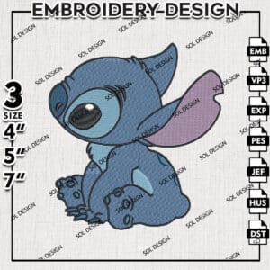 Cute Stitch Embroidery Designs, Lilo & Stitch Embroidery, Disney Character Embroidery Files, Machine embroidery Files, Digital Download