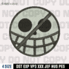 Donquixote Doflamingo Jolly Roger Embroidery Design, One Piece Anime Embroidery Design , 4 Sizes , Digital Download