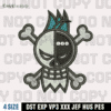 Franky Jolly Roger Embroidery Design, One Piece Anime Embroidery Design,4 Sizes, Digital Download