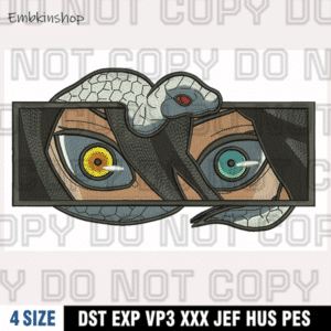 Obanai Iguro Eyes Embroidery Design,Anime Demon Slayer Embroidery Design,4 Sizes,Instant Download