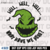 Oogie Boogie Man Face Embroidery Designs,Halloween Embroidery Design, 4 Sizes , Digital Download