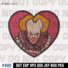 Pennywise Embroidery Designs File Horror IT Embroidery Design ,Halloween Embroidery Design, 4 Sizes , Digital Download