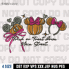 Trick Or Treat Down Mainstreet Disney Fall Halloween Embroidery Design,Halloween Embroidery Design,4 Sizes,Digital Download