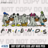 Friends Ghost Micky Cartoon Ghost Friends Embroidery Design,Halloween Embroidery Design,4 Sizes,Digital Download