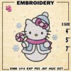 Hello Kitty Snowman Embroidery Designs, Hello Kitty Machine Embroidery Design, Embroidery Design,Embroidery Machin