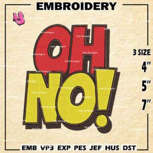 Ohno embroidery design, Embroidery design, Ohno logo Embroidery files, Embroidery shirt, Digital download