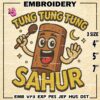 Tung Tung Tung Sahur Embroidery Designs, Cartoon Embroidery Files, 3 Sizes, Machine Embroidery Pattern, Digital Download