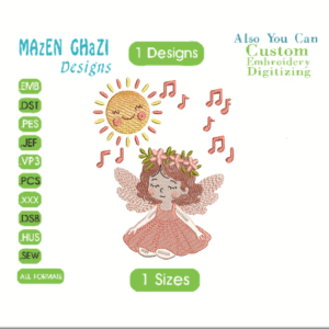 Fairy Baby Embroidery Designs,1 Designs & 1 Size, Machine Embroidery Designs,Files Instant Download