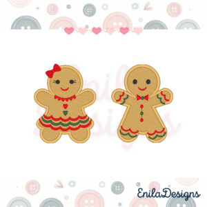 Christmas Gingerbreads,Embroidery Designs