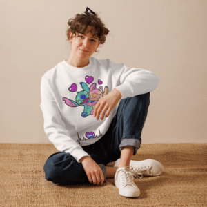 unisex eco sweatshirt white front 69b071d0f0e45
