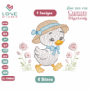 Patinho Embroidery Designs,Machine Embroidery Designs, Files Instant Download