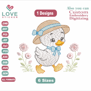 Patinho Embroidery Designs,Machine Embroidery Designs, Files Instant Download