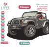 JEEP Embroidery Designs ,Machine Embroidery Designs, Files Instant Download