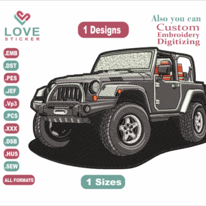 JEEP Embroidery Designs ,Machine Embroidery Designs, Files Instant Download