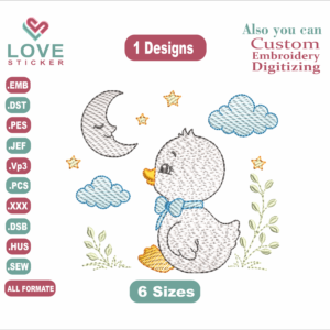 Patinho Embroidery Designs,Machine Embroidery Designs, Files Instant Download