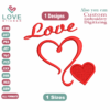 love Embroidery Designs, Files Instant Download