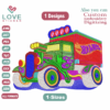 Truck Embroidery Designs,1 Designs & 1 Size,Embroidery Designs,Files Instant Download